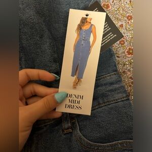 RE Generation Denim Button Down MIDI Dress! Size Medium